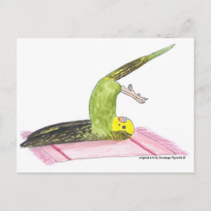 Yoga Parakeet Polopose Briefkaart