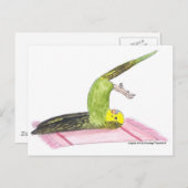 Yoga Parkiet Plough pose Briefkaart (Voorkant / Achterkant)