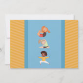 Yoga Party Verjaardag Stretch Meisjes Jongens Foto Kaart (Achterkant)