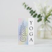 *~* Yoga Pastel Verlichtingspad Geometrie Visitekaartje (Staand voorkant)