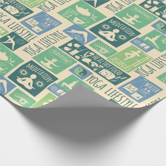Yoga Pattern Cadeaupapier (Hoek)