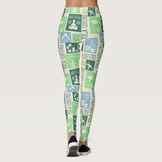 Yoga Pattern leggings (Achterkant)