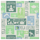 Yoga Pattern-structuur Stof (Close Up)