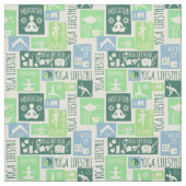 Yoga Pattern-structuur Stof (Swatch)