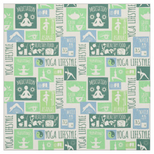 Yoga Pattern-structuur Stof