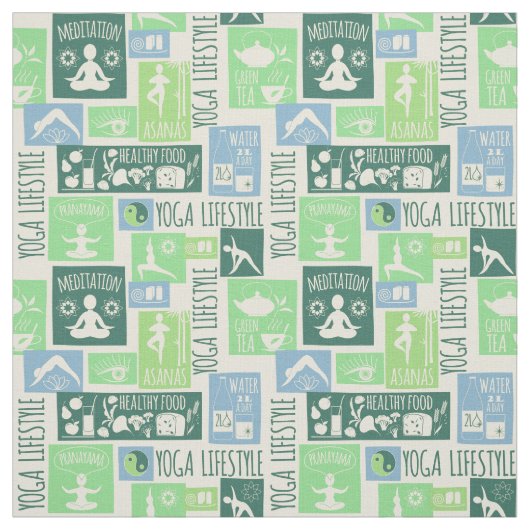 Yoga Pattern-structuur Stof (Swatch)