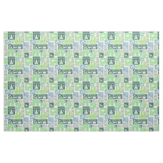 Yoga Pattern-structuur Stof (Fat Quarter)