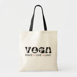 Yoga - Peace Love Light Tote Bag