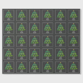Yoga Peperkoek Kerstmis Cadeaupapier (Vlak)