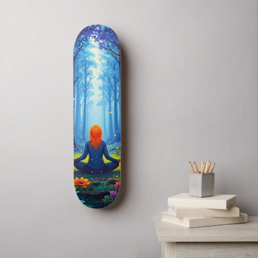  yoga persoonlijk skateboard (Muurkunst)