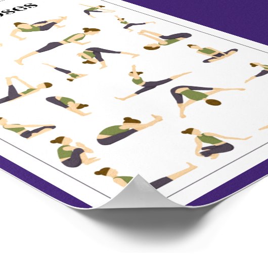 Yoga Pick a Pose Brain Break Poster (blauw) (Hoek)