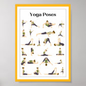 Yoga Pick a Pose Brain Break Poster (geel) (Voorkant)