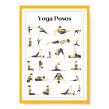 Yoga Pick a Pose Brain Break Poster (geel)