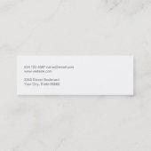 Yoga-pictogram | WATERVERF Mini Visitekaartje (Achterkant)