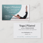 "Yoga | Pilaten!" Pilates Instruction, Yoga Class Visitekaartje (Voorkant / Achterkant)