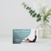 "Yoga | Pilaten!" Pilates Instruction, Yoga Class Visitekaartje (Staand voorkant)