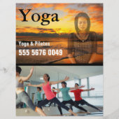 Yoga Pilates Fitness Trainer Flyer voor klein bedr (Achterkant)