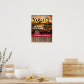 Yoga Pilates Fitness Trainer Small Business Flyer Poster (Keuken)