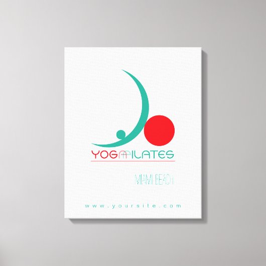 Yoga Pilates - Ingewikkeld Canvas Afdruk (Voorkant)