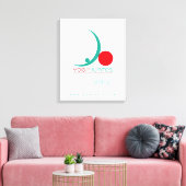 Yoga Pilates - Ingewikkeld Canvas Afdruk (Insitu (Woonkamer))