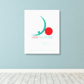 Yoga Pilates - Ingewikkeld Canvas Afdruk (Insitu (Houten vloer))