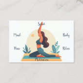 Yoga Pilates Instructeur Visitekaartje (Achterkant)