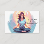 Yoga Pilates Instructor Minimalist Visitekaartje (Achterkant)