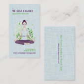 Yoga Pilates Meditation Business/Instructor Visitekaartje (Voorkant / Achterkant)