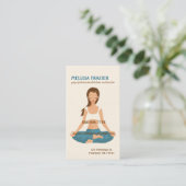 Yoga Pilates Meditation Business/Instructor Visitekaartje (Staand voorkant)