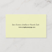 Yoga Pilates Meditation Business/Instructor Visitekaartje (Achterkant)