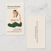 Yoga Pilates Meditation Business/Instructor Visitekaartje (Voorkant / Achterkant)