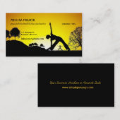 Yoga Pilates Meditation Business/Instructor Visitekaartje (Voorkant / Achterkant)