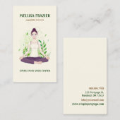 Yoga Pilates Meditation Business/Instructor Visitekaartje (Voorkant / Achterkant)