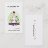 Yoga Pilates Meditation Business/Instructor Visitekaartje (Voorkant / Achterkant)