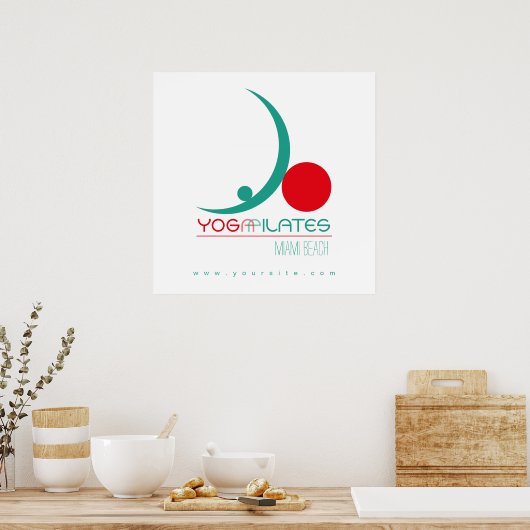 Yoga Pilates - Poster (Keuken)