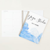 Yoga Pilates Reiki Studio Blue Waves Waterverf Planner (Display)