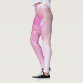 *~* Yoga Pilates Waterverf Glitter Pink Leggings (Links)