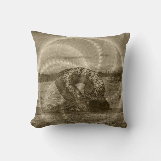 Yoga Pillow w/ Sacred Rabbit Yoga Art naar diepgan Kussen (Voorkant)
