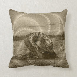 Yoga Pillow w/ Sacred Rabbit Yoga Art naar diepgan Kussen