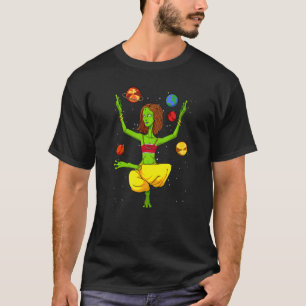 Yoga Planeten Universum Zen Meditatie Spiritueel T-shirt
