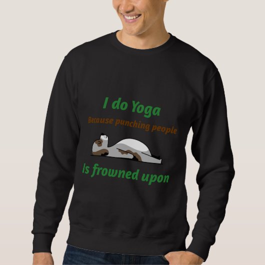 Yoga ponsen mensen trui (Voorkant)
