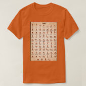 Yoga pose 3 t-shirt (Design voorkant)