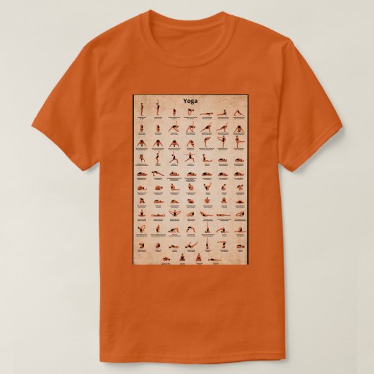 Yoga pose 3 t-shirt (Design voorkant)