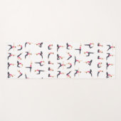 Yoga Pose-Afbeeldingen op een Premium Yoga Mat (Voorkant (horizontaal))