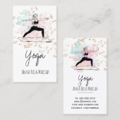 ** Yoga Pose AP33 Regenboog Spiritueel Chakra Visitekaartje (Voorkant / Achterkant)