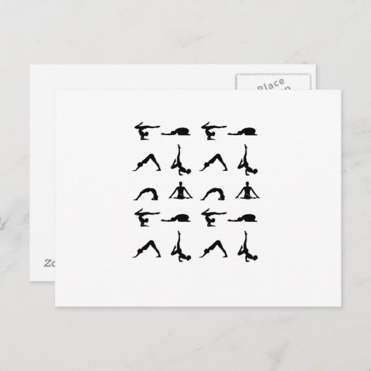 Yoga pose briefkaart (Voorkant / Achterkant)