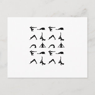 Yoga pose briefkaart