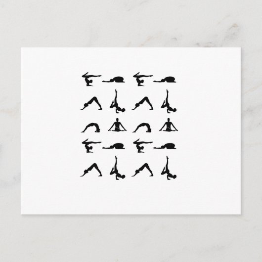 Yoga pose briefkaart (Voorkant)