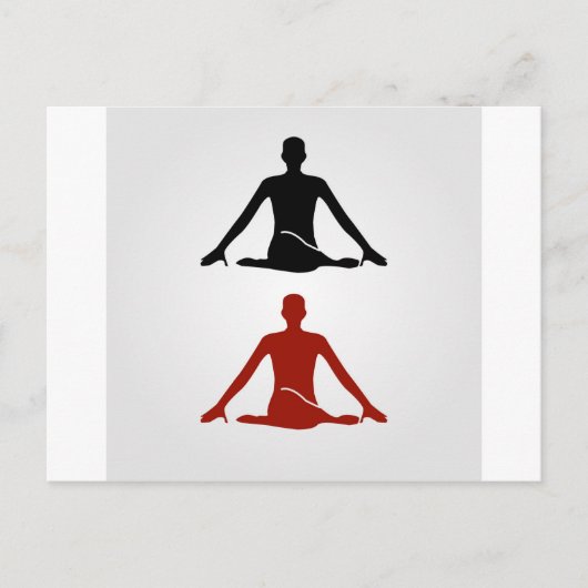 Yoga pose - Cow face gomukhasana Briefkaart (Voorkant)