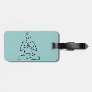 Yoga Pose Design Bagagelabels